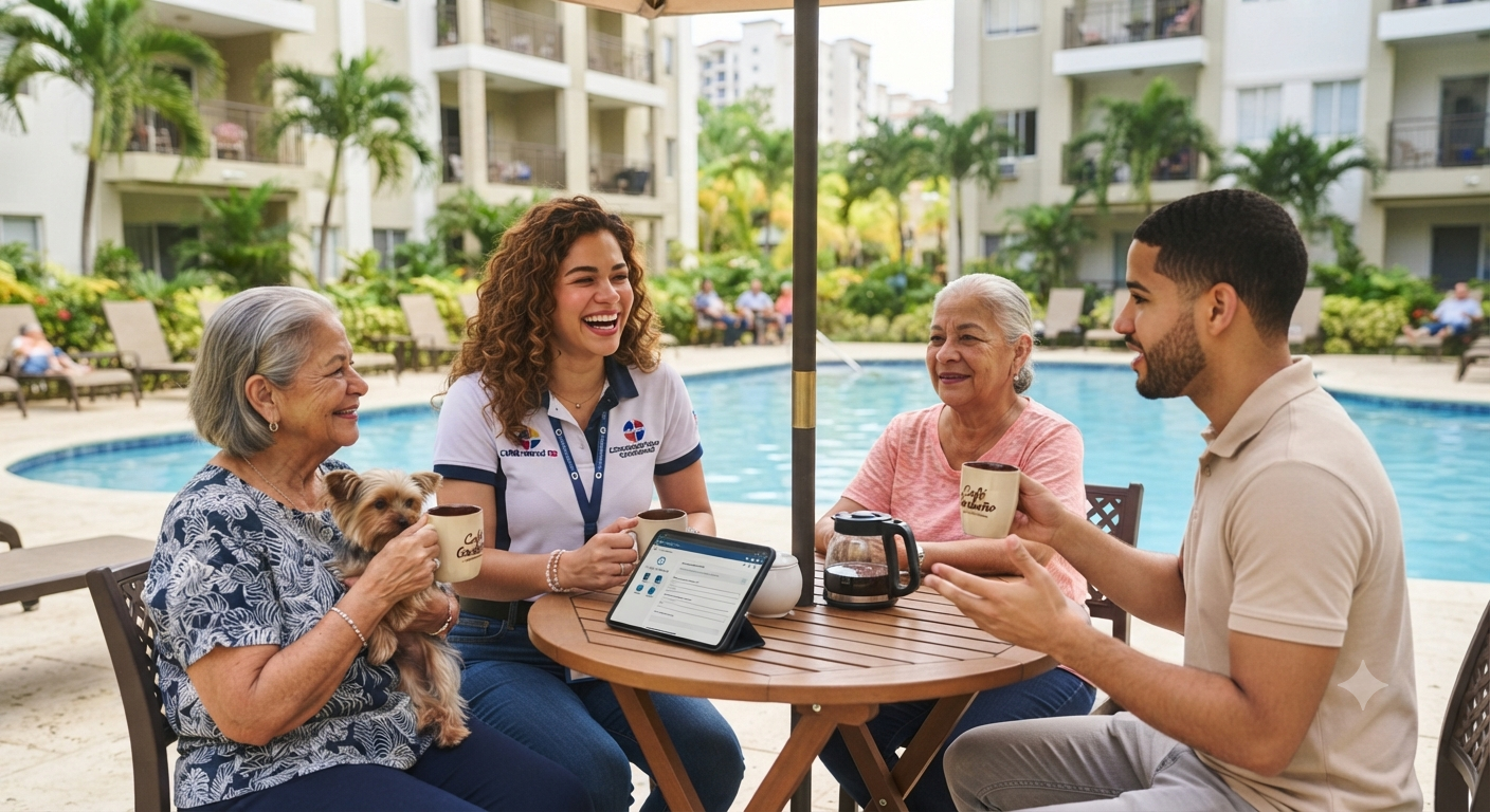 Comunidad en el residencial